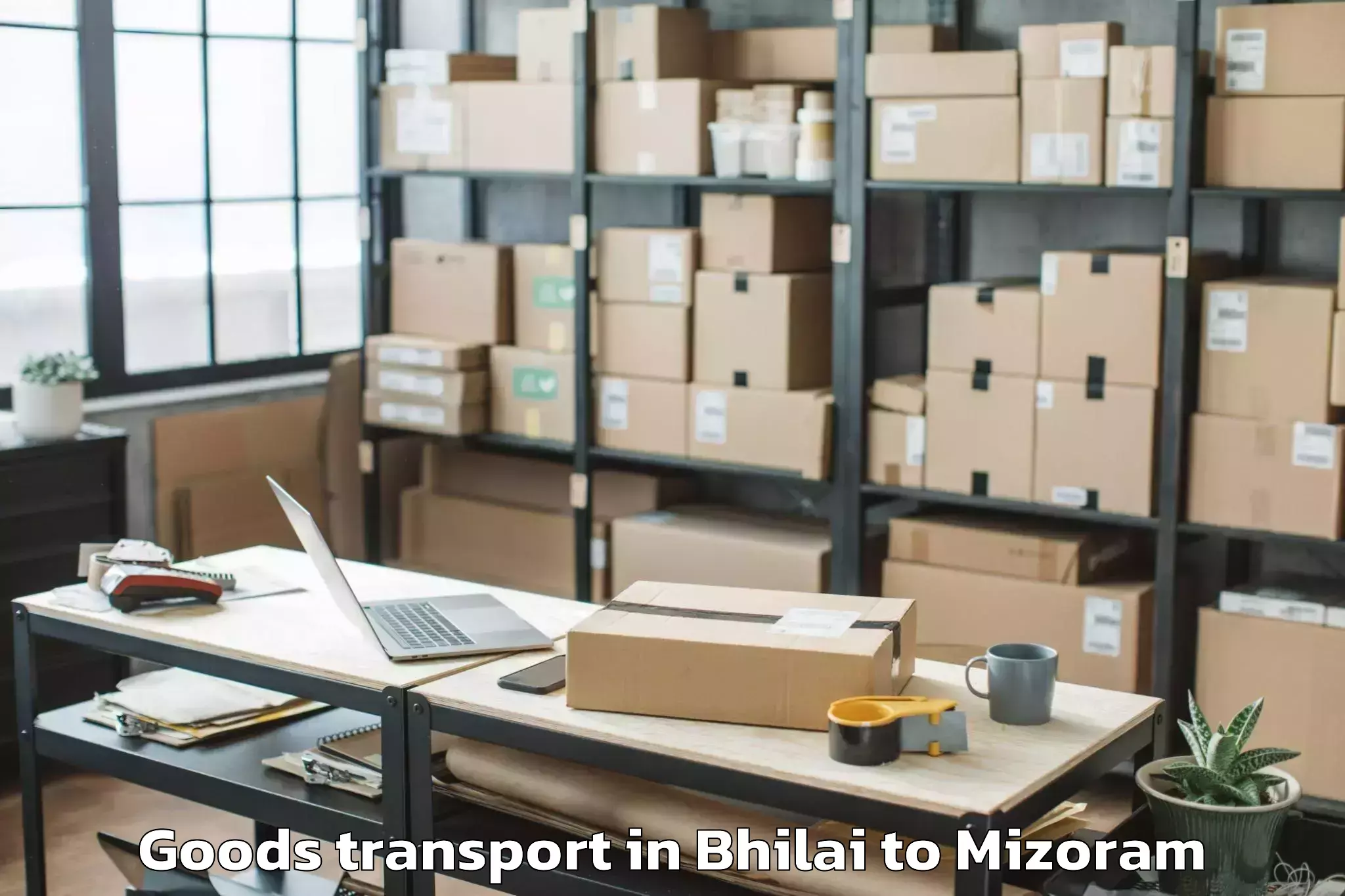 Book Your Bhilai to Hnahthial Goods Transport Today